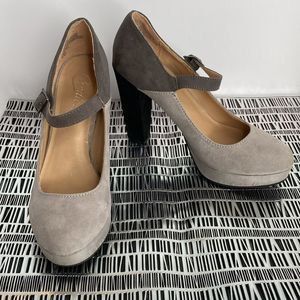 Candie’s - Shoes Heels Platform Mary Jane-Faux Suede Heels Shoes